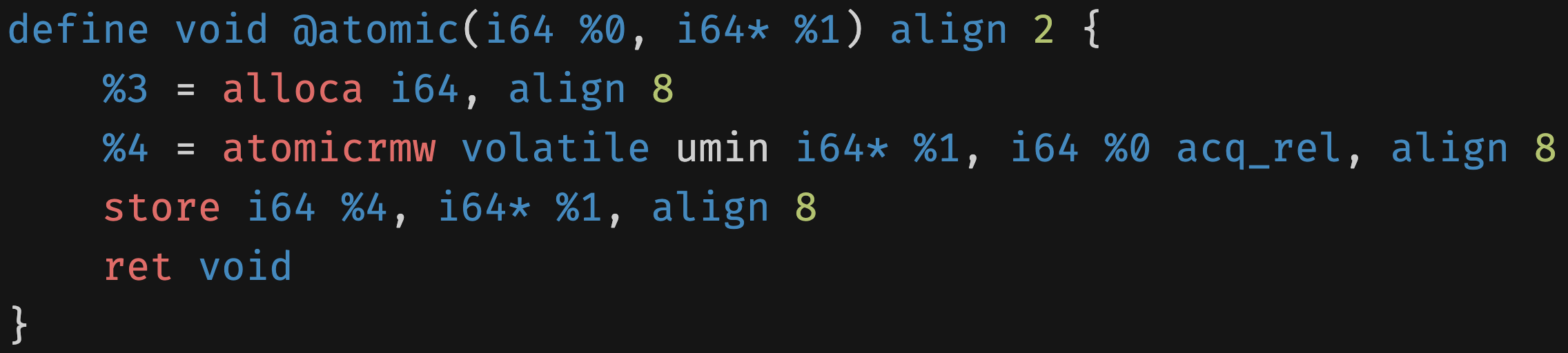 Featured image of post LLVM's `atomicrmw` instruction and x86_64